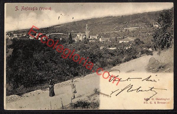 ae3362 - CARTOLINA  D'EPOCA - Verona Provincia - San Ambrogio  1902