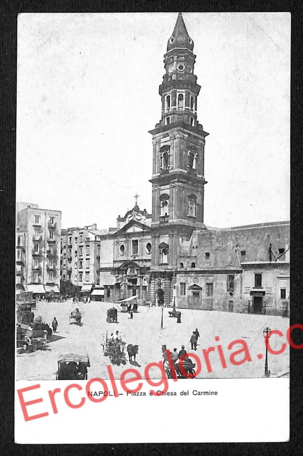 ag9662 - CARTOLINE D'EPOCA - Napoli Città - Chiesa del Carmine