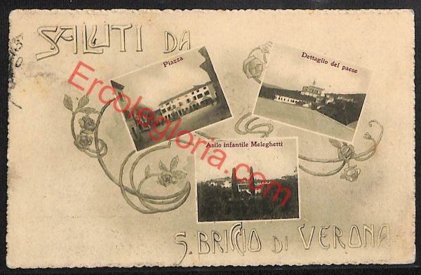 ae3363 - CARTOLINA  D'EPOCA - Verona Provincia - San Briccio di Verona