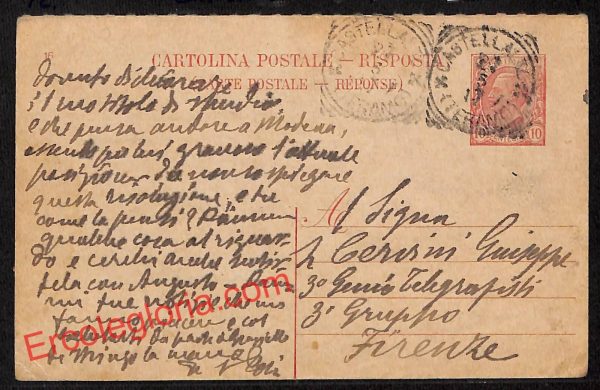 ai7509 - STORIA POSTALE - Teramo Provincia - Castellalto