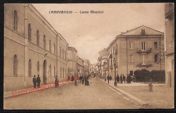 ae4557 - CARTOLINA D'EPOCA - Campobasso Città - Corso Mazzini