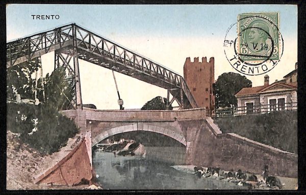 ab5491 - CARTOLINA  D'EPOCA - Trento Città