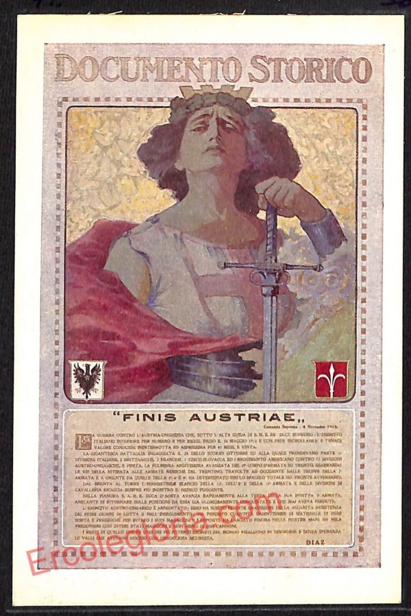 ae7387 - CARTOLINA D'EPOCA - Firenze Città - Finis Austriae