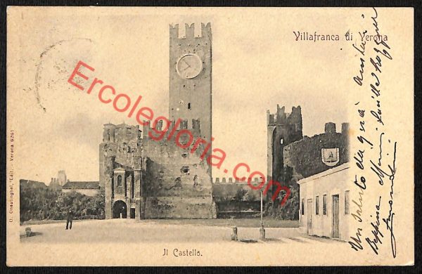 ae3370 - CARTOLINA  D'EPOCA - Verona Provincia - Villafranca