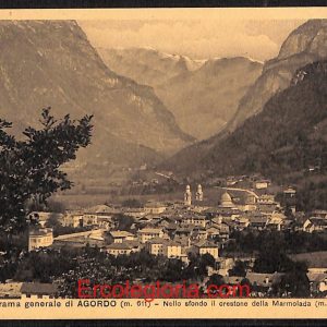 ae1065 - CARTOLINA  D'EPOCA - Belluno Provincia - Agordo