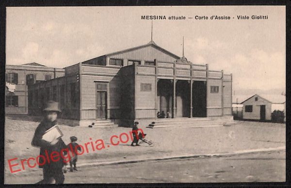 ag8583 - CARTOLINA D'EPOCA - Messina Città - Corte d' Assise