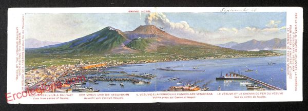 ag9664 - CARTOLINE D'EPOCA DOPPIA - Napoli Città - Panorama