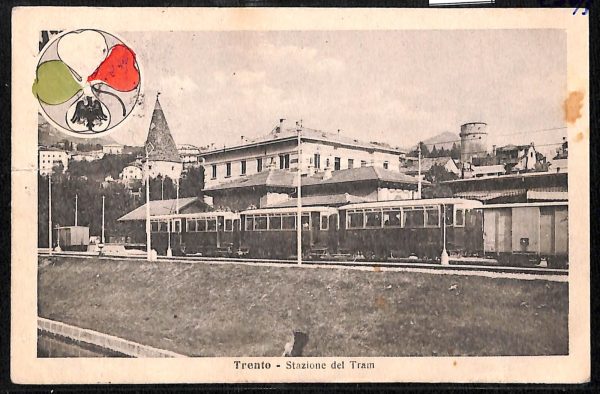 ab5501 - CARTOLINA  D'EPOCA - Trento Città : STAZIONE DEL TRAM