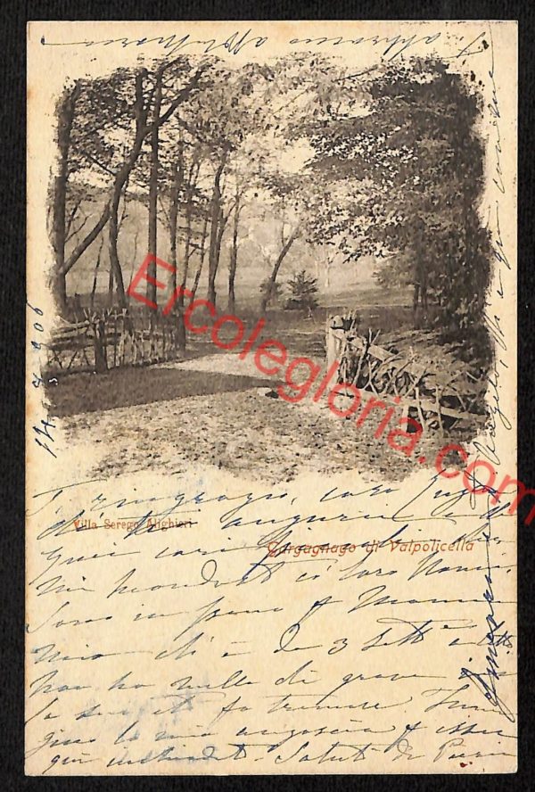 ae3384 - CARTOLINA  D'EPOCA - Verona Provincia - Valpolicella   1906