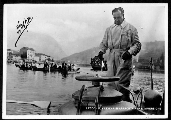 ab6598 -  CARTOLINA  D'EPOCA - Lecco Città - Autografo Pietro Vassena