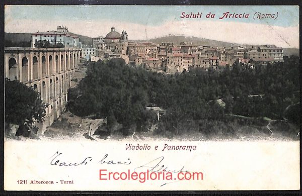 ad8071 - CARTOLINA D'EPOCA - Roma Provincia - Ariccia