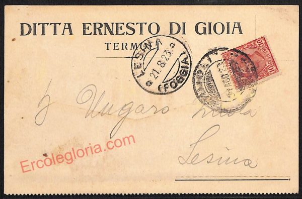ae4571 - CARTOLINA D'EPOCA - Campobasso Provincia - Termoli  1923