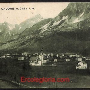 ae1087 - CARTOLINA  D'EPOCA - Belluno Provincia - Borca di Cadore
