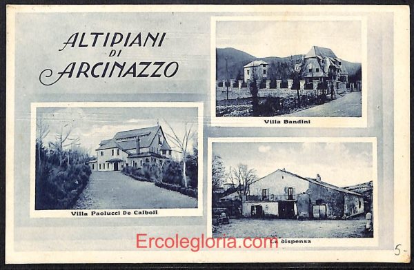 ad8078 - CARTOLINA D'EPOCA - Roma Provincia - Arcinazzo  1939