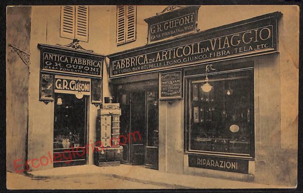 ae7389 - CARTOLINA D'EPOCA - Firenze- Antica Fabbrica di Articoli da Viaggio
