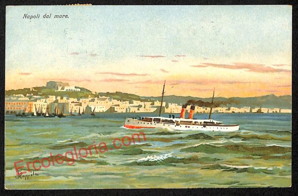 ag9795 - CARTOLINE D'EPOCA - Napoli Citta - Napoli dal mare