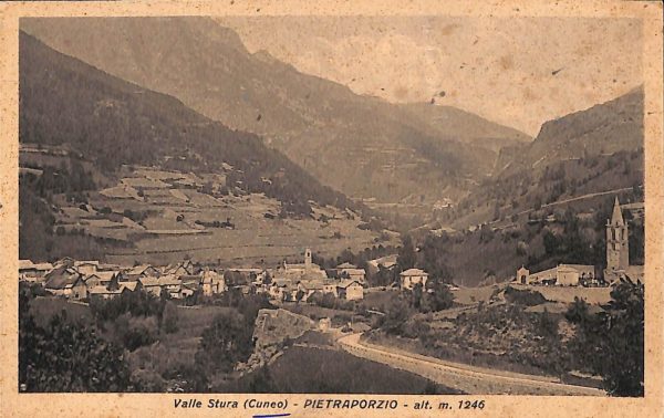 ab4671 -  CARTOLINA  D'EPOCA -  Cuneo Provincia -  PIETRAPORZIO