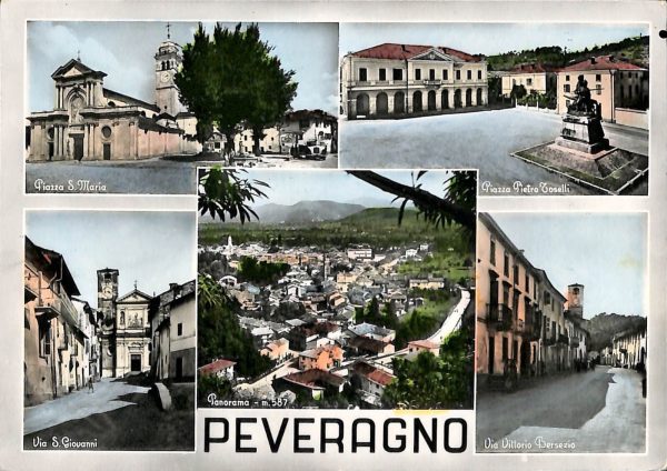 ab4673 -  CARTOLINA  D'EPOCA -  Cuneo Provincia -  PEVERAGNO