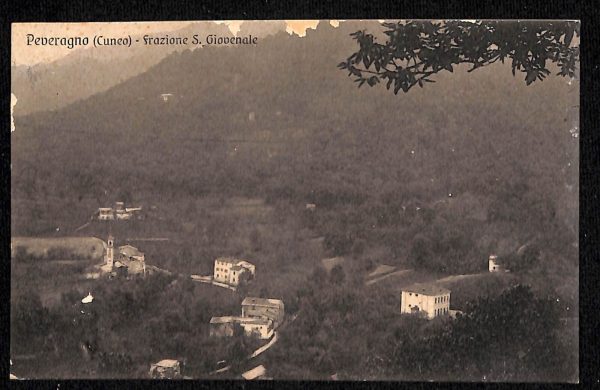 ab4674 -  CARTOLINA  D'EPOCA -  Cuneo Provincia -  PEVERAGNO 1938