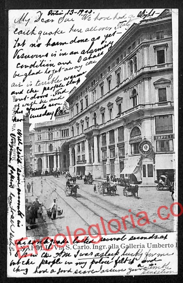ag9803 - CARTOLINE D'EPOCA - Napoli Citta - Via San Carlo