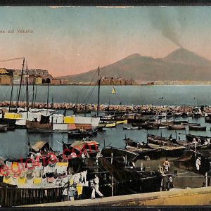 ag9810 - CARTOLINE D'EPOCA - Napoli Citta - Mergellina col Vesuvio