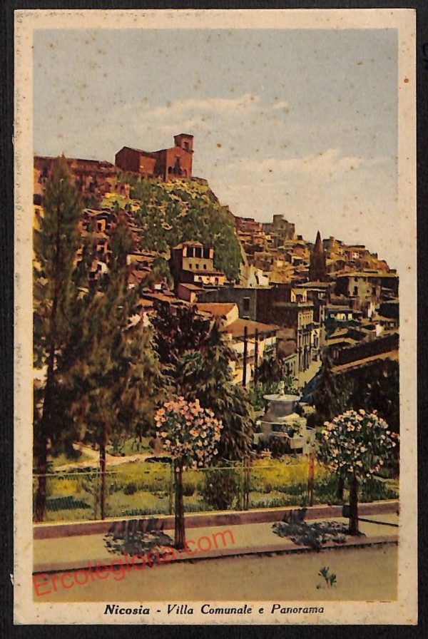 ae4583 - CARTOLINA D'EPOCA - Enna Provincia - Nicosia