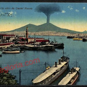 ag9814 - CARTOLINE D'EPOCA - Napoli Citta - Porto visto da Castel Nuovo