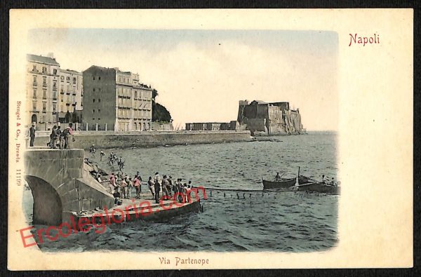 ag9818 - CARTOLINE D'EPOCA - Napoli Citta - Via Partenope