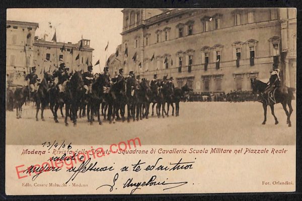 ag9425 - CARTOLINA D'EPOCA - Modena Città - Scuola Militare