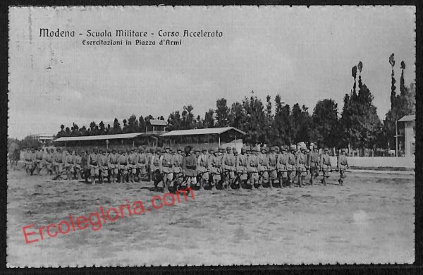 ag9429 - CARTOLINA D'EPOCA - Modena Città - Scuola Militare - Corso Accelerato