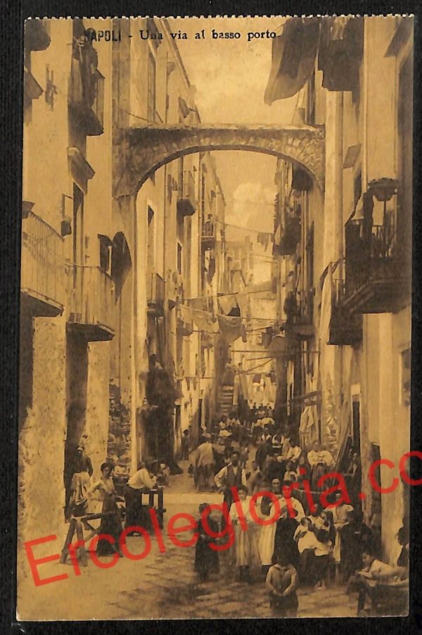 ag9668 - CARTOLINE D'EPOCA - Napoli Città - Via al basso porto