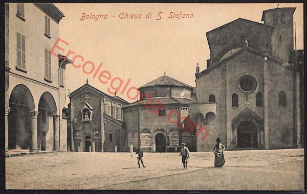 ae2173 - CARTOLINA  D'EPOCA - Bologna Città - Chiesa di S. Stefano