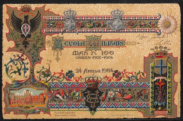 ag9431 - CARTOLINA D'EPOCA - Modena Città - Scuola Militare