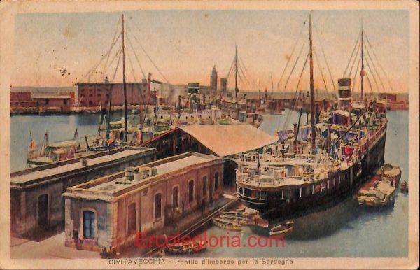 ad8140 - CARTOLINA D'EPOCA - Roma Provincia - Civitavecchia  1931