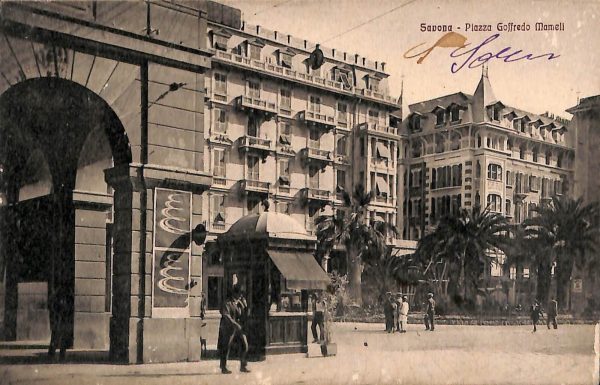 ab6980 -  CARTOLINA  D'EPOCA - Savona Città - Piazza Goffredo Macelli