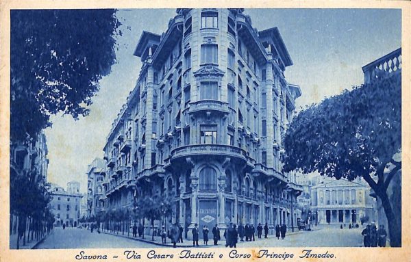 ab6981 -  CARTOLINA  D'EPOCA - Savona Città - Corso Principe Amedeo