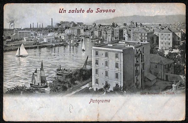 ab6987 -  CARTOLINA  D'EPOCA - Savona Città