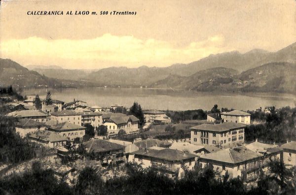 ab5601 - CARTOLINA  D'EPOCA - Trento Provincia : CALCERANICA  1956