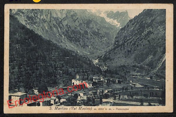 ai7175 - CARTOLINA D' EPOCA - Sondrio Provincia - San Martino - Val Masino