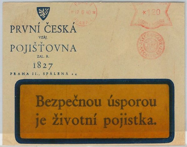 41975 - Czechoslovakia Bohemia and Moravia POSTAL HISTORY - COVER 1940