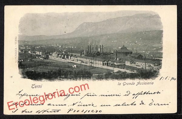 ai7618 - CARTOLINA D' EPOCA - Terni Città - La Grande Acciaieria