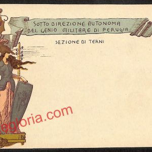 ai7626 - CARTOLINA D' EPOCA - Terni Città - Militare di Perugia