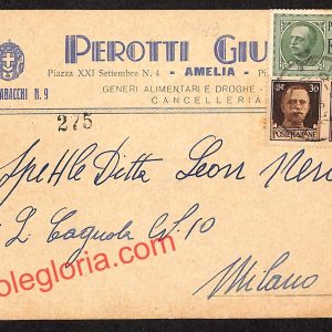 ai7659 - STORIA POSTALE - Terni Provincia - Amelia