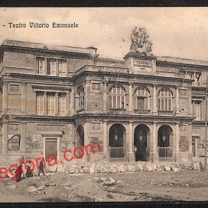 ag8588 - CARTOLINA D'EPOCA - Messina Città - Teatro Vittorio Emanuele