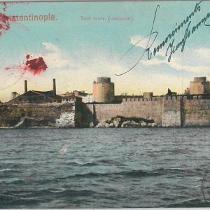 51205 -  GREECE / Italy -  POSTAL HISTORY: JANINA Sassone #1 on POSTCARD 1910