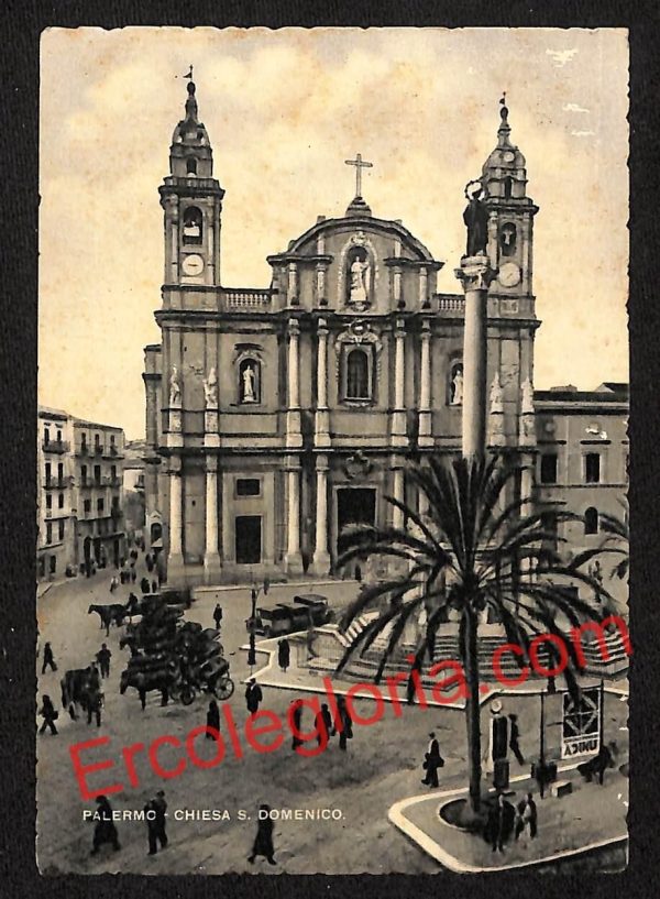 ah4642 - CARTOLINA D'EPOCA - Palermo Città - Chiesa San Domenico