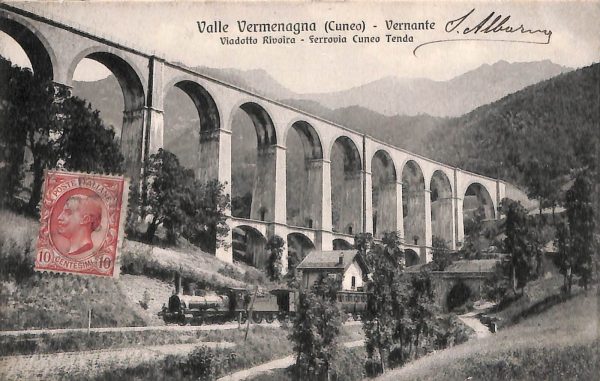 ab4843 -  CARTOLINA  D'EPOCA -  Cuneo Provincia -  VERNANTE  1909