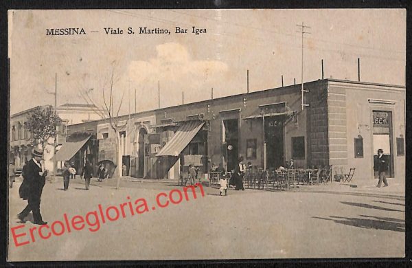 ag8589 - CARTOLINA D'EPOCA - Messina Città - Viale San Martino