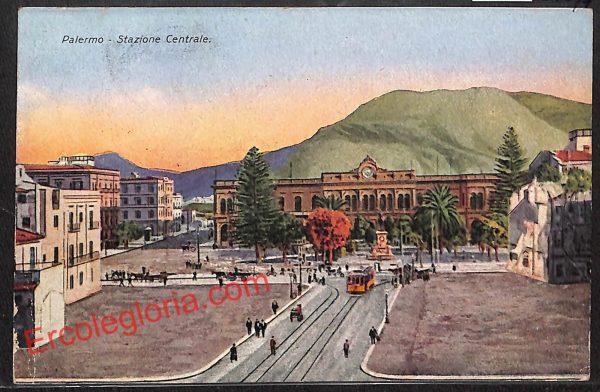 ah4670 - CARTOLINA D'EPOCA - Palermo Città - Stazione Centrale
