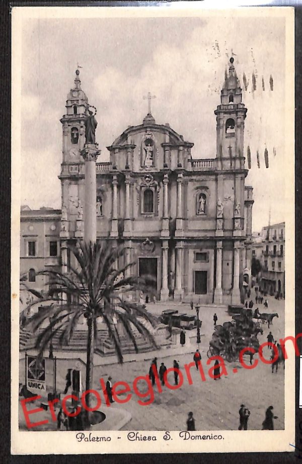 ah4671 - CARTOLINA D'EPOCA - Palermo Città - Chiesa San Domenico